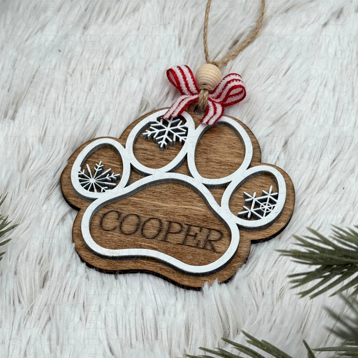 Dog Paw Ornament