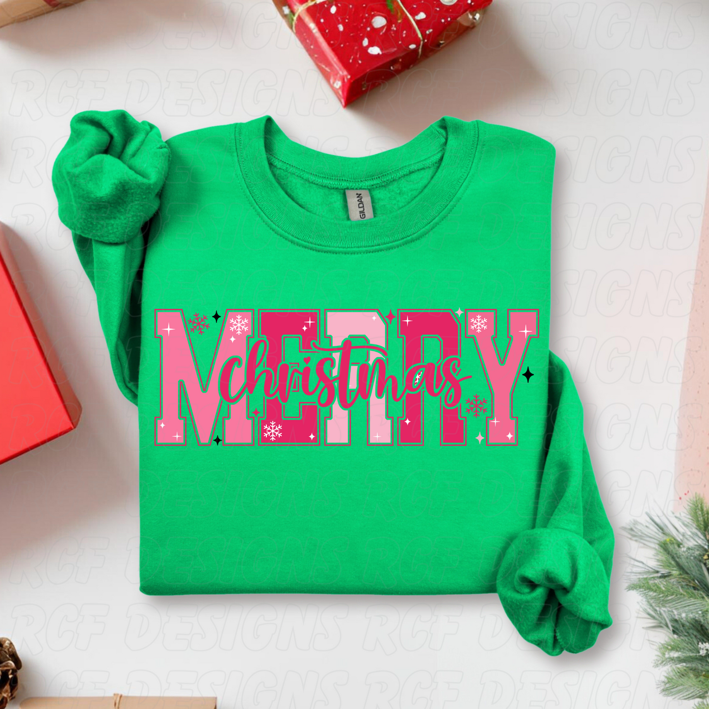 Pink Merry Christmas