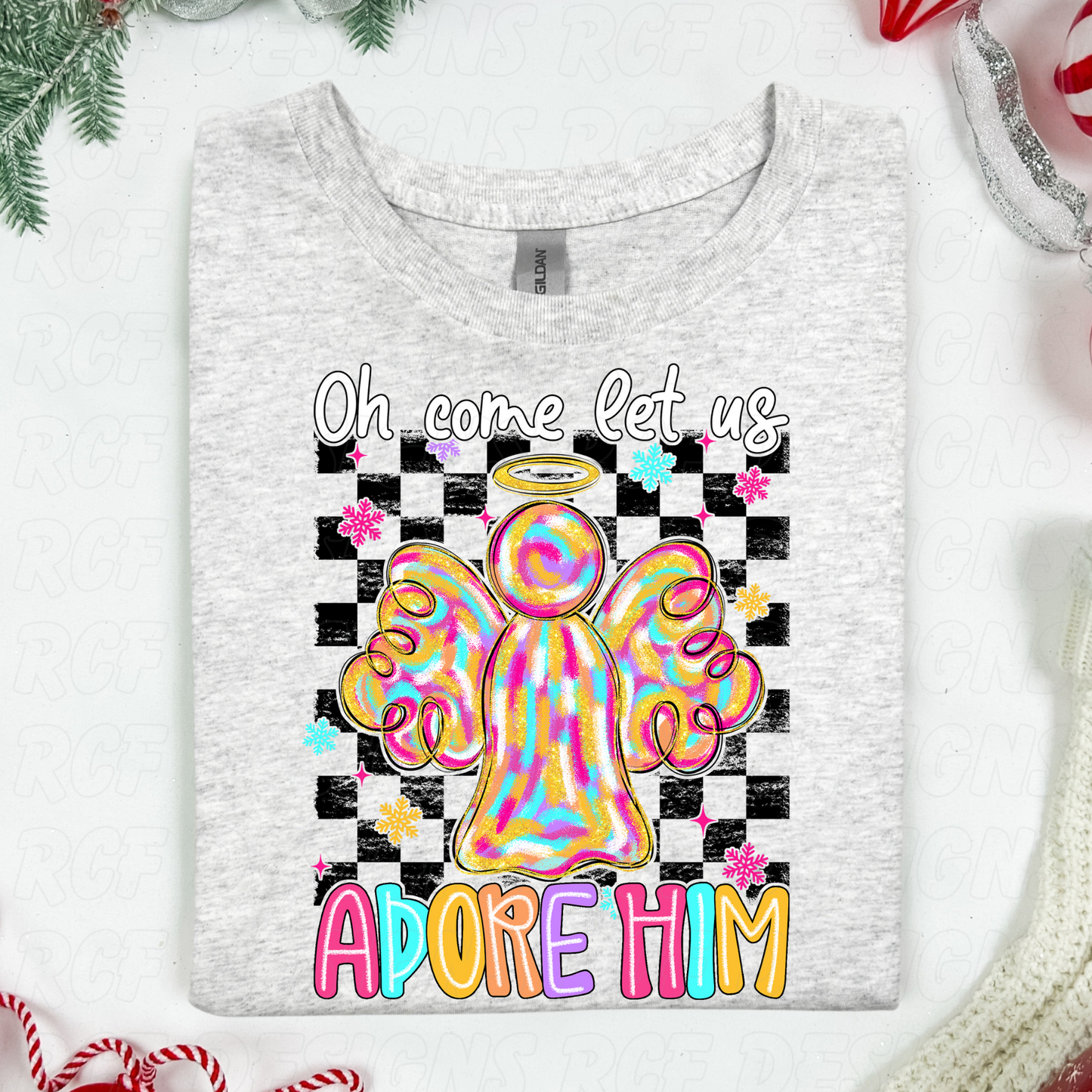 Colorful Oh Come Let Us Adore Him