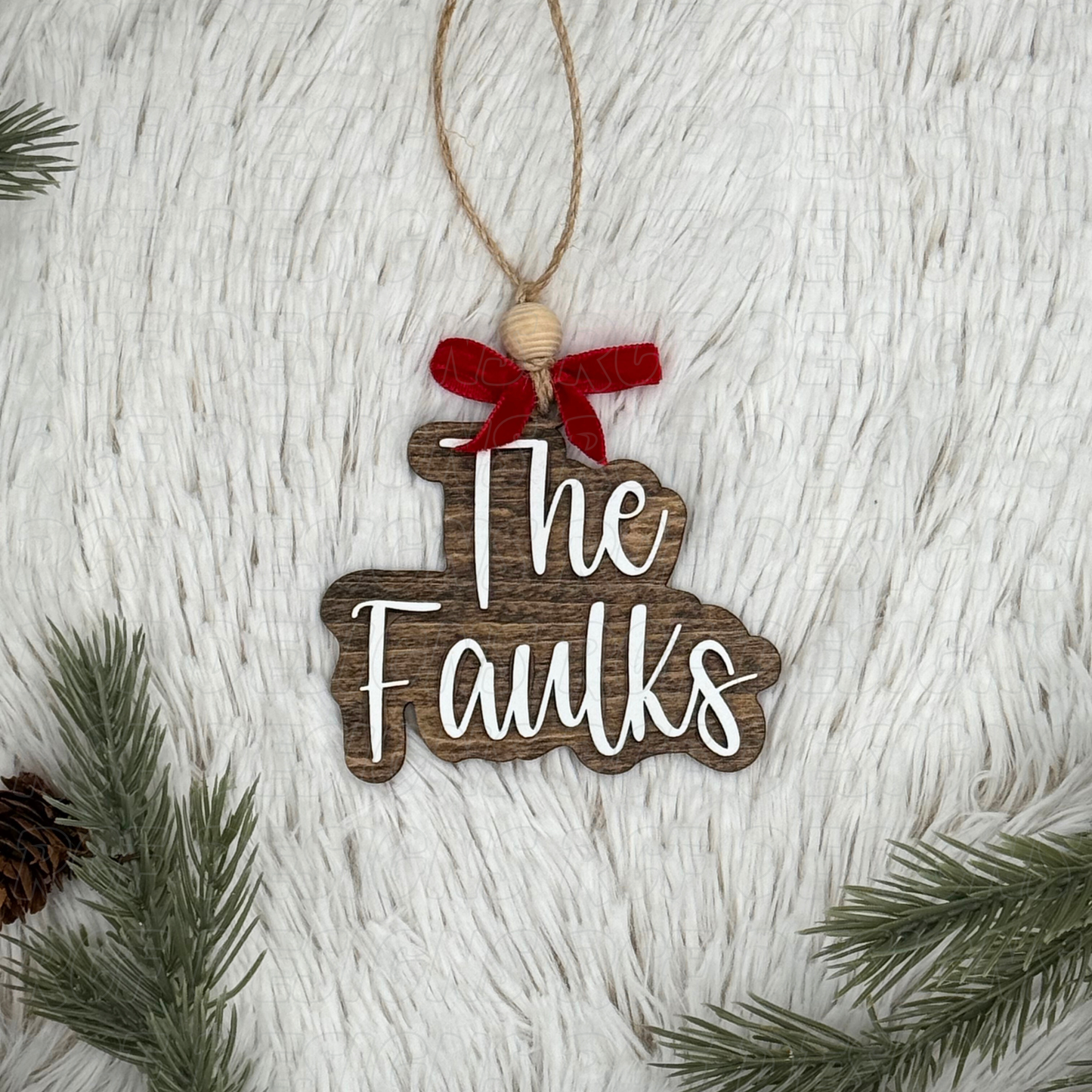 Personalized Last Name Ornament