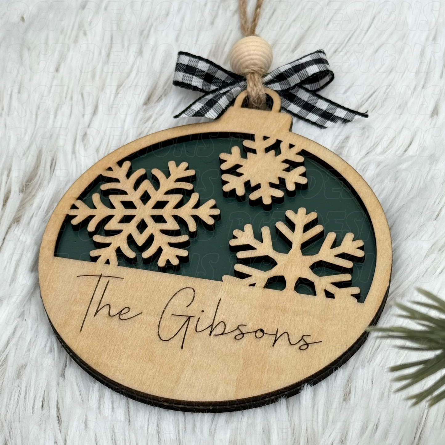 Personalized Snowflake Ornament