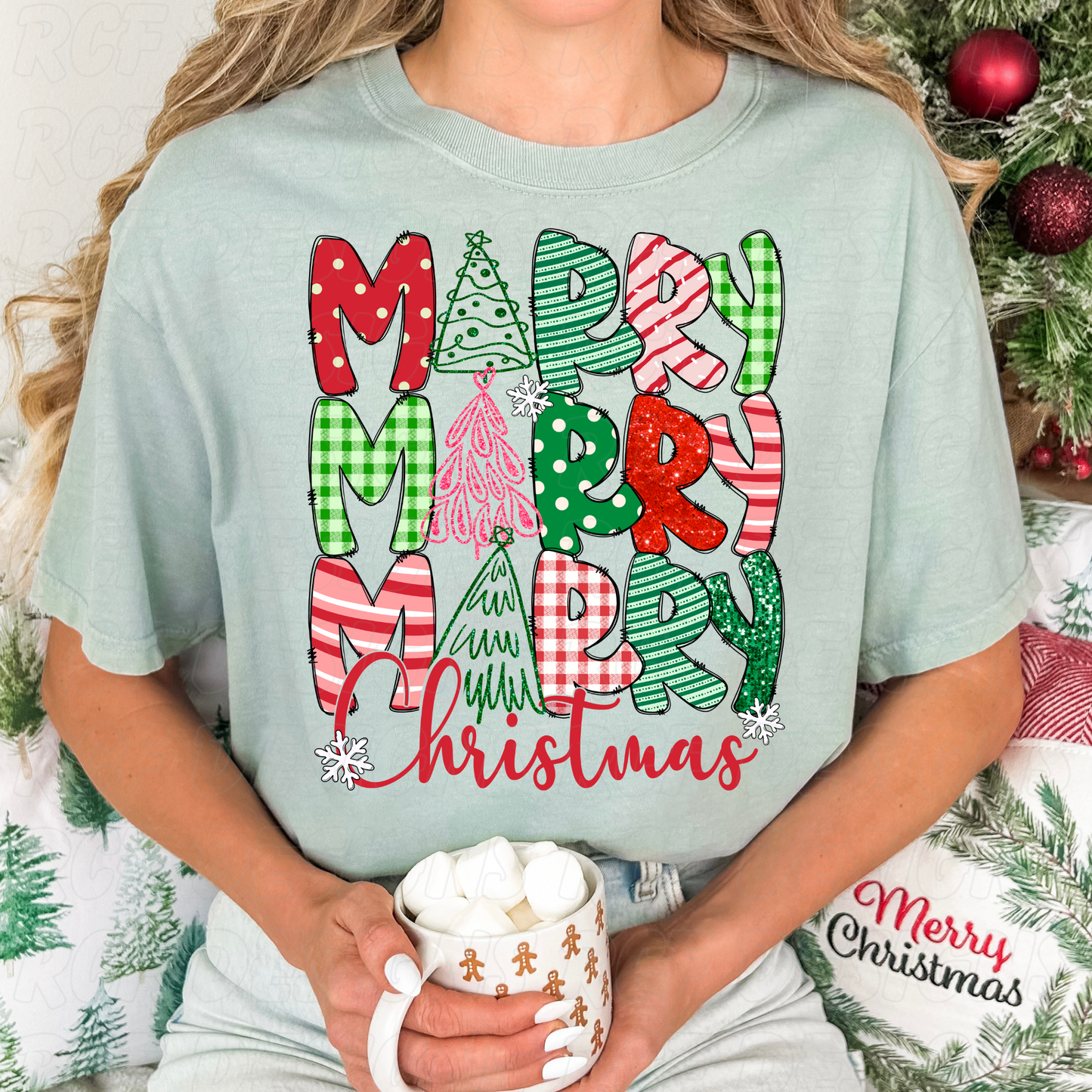 Stacked Merry Christmas