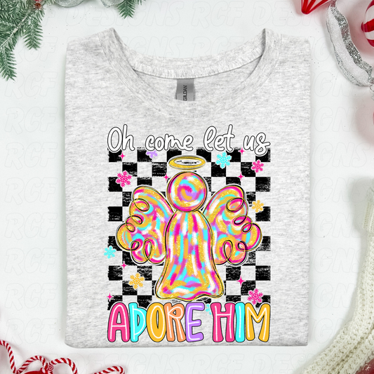 Colorful Oh Come Let Us Adore Him