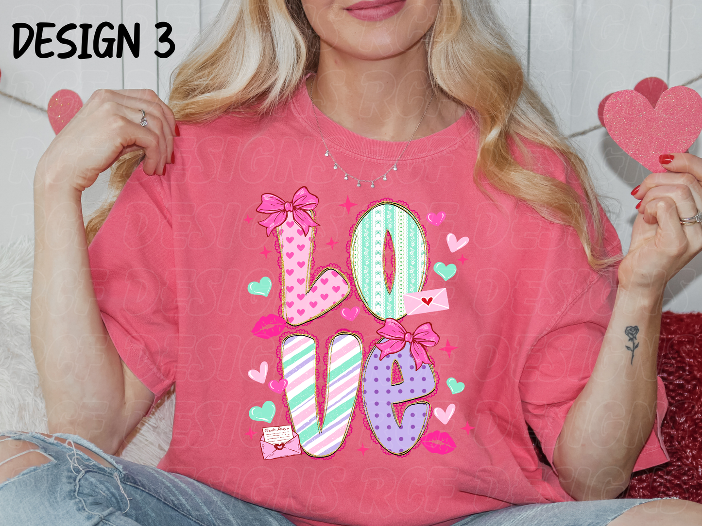 SALE!! Watermelon Pink Comfort Colors Shirt - Pick your Design!