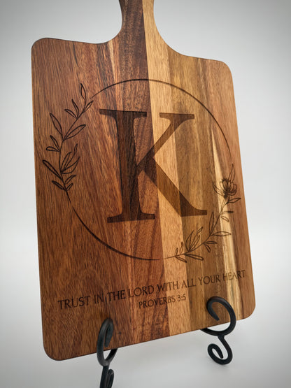 Personalized Acacia Cutting Board