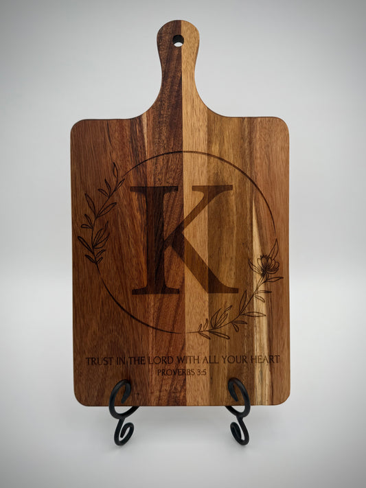 Personalized Acacia Cutting Board