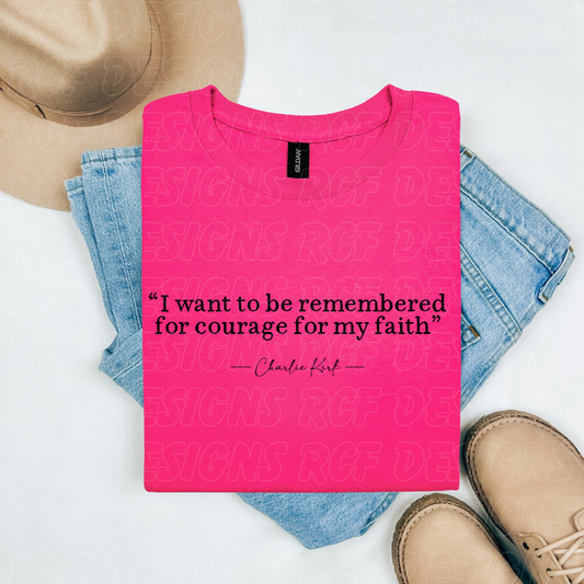 Faith Charlie Kirk Shirt