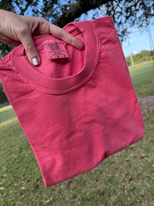 SALE!! Watermelon Pink Comfort Colors Shirt - Pick your Design!